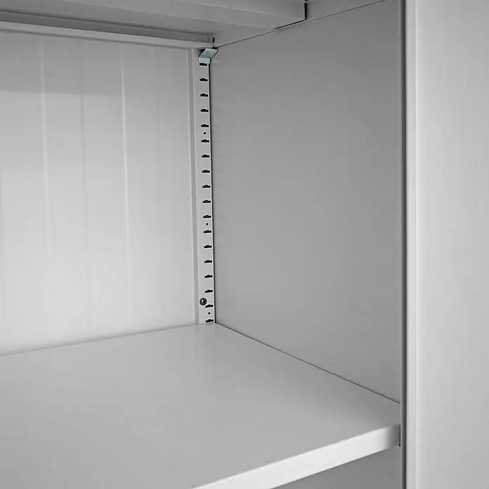 Proregal Aktenschrank mit 2 Türen abschließbar Metall - B x T x H: 90 x 40 x 185 cm, Grau