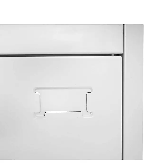 Proregal Aktenschrank mit 2 Türen abschließbar Metall - B x T x H: 90 x 40 x 185 cm, Grau