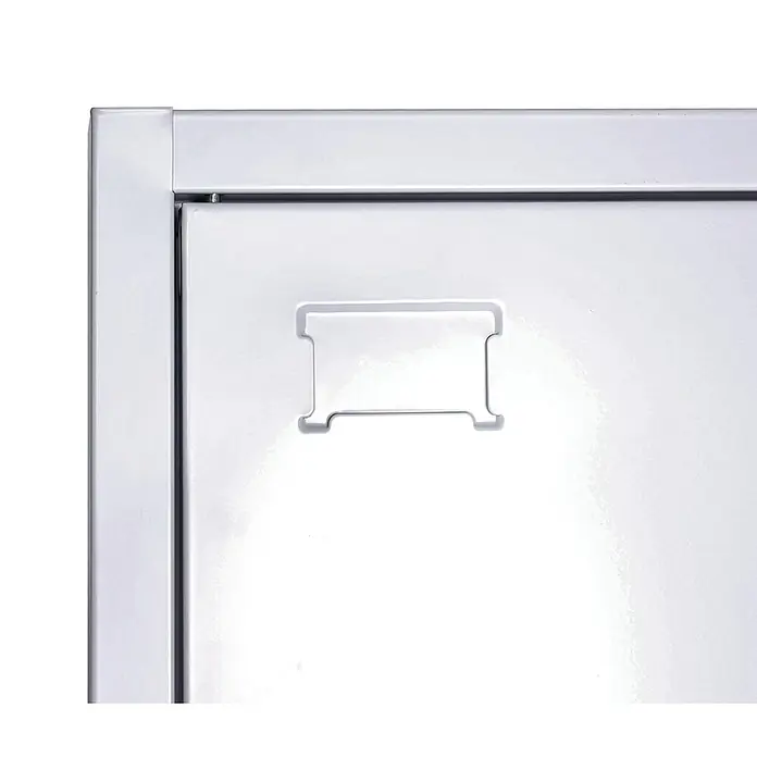Proregal Aktenschrank mit extra Schließfach - B x T x H: 90 x 45 x 185 cm, Grau