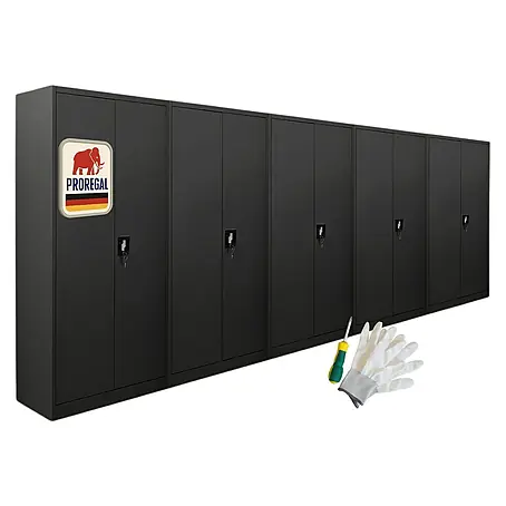 Proregal  Aktenschrank Mega Deal 5x ELEPHANT mit 2 Türen, abschließbar