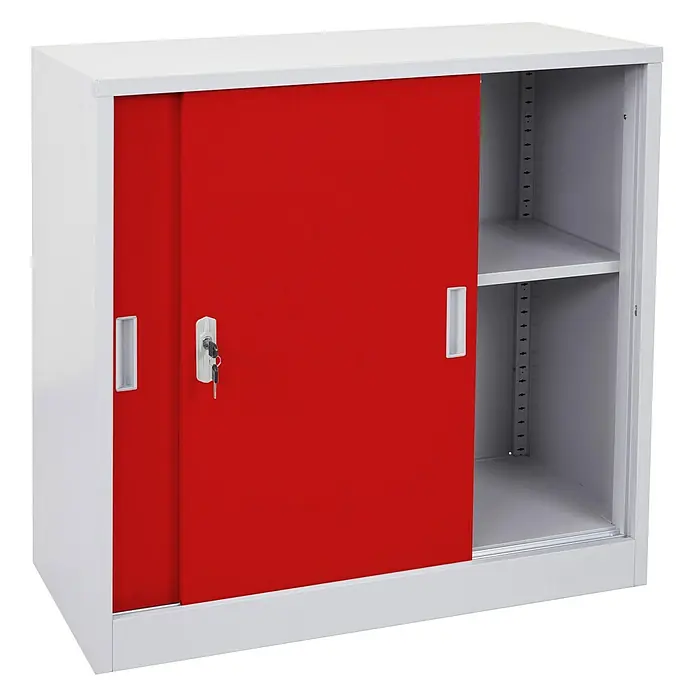 Proregal Aktenschrank klein und abschließbar - Rot