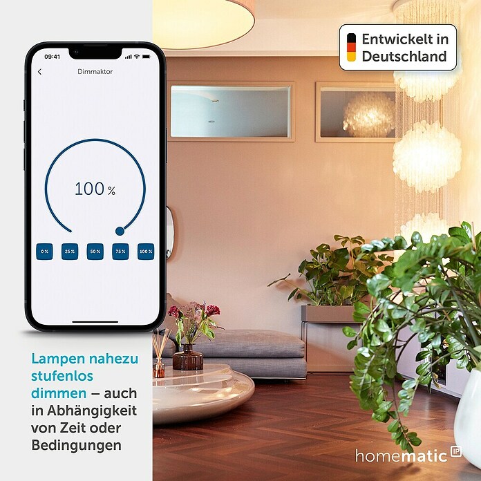 Homematic IP Phasenabschnittdimmer-Einsatz (41 x 54 x 33 mm, Unterputz)