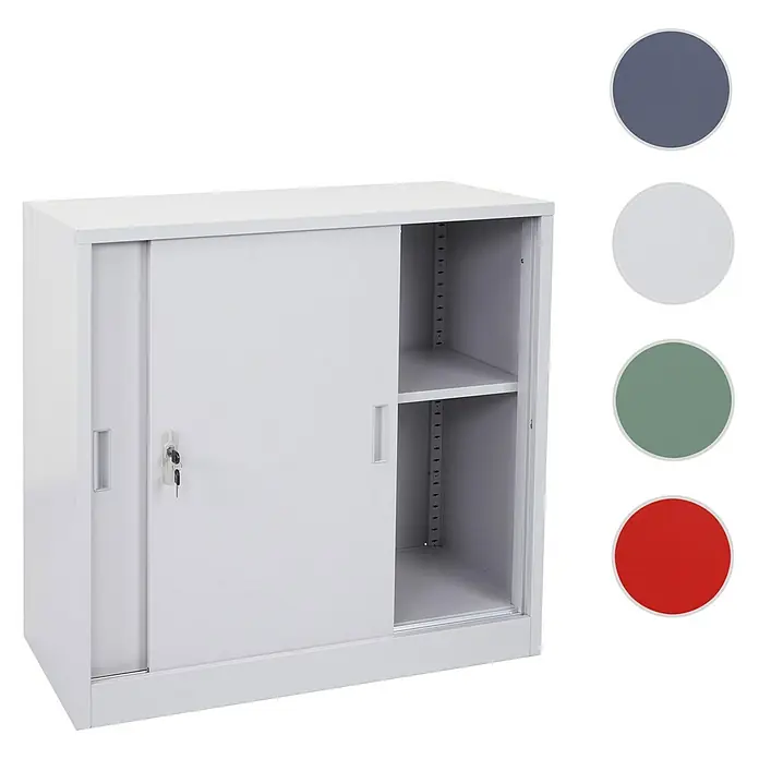 Proregal Aktenschrank klein und abschließbar - Rot