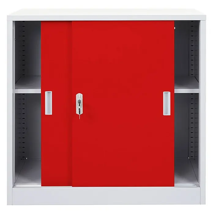 Proregal Aktenschrank klein und abschließbar - Rot