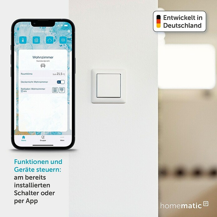 Homematic IP Adapter Kontakt-Schnittstelle (Batteriebetrieben, Unterputz, 3 V)