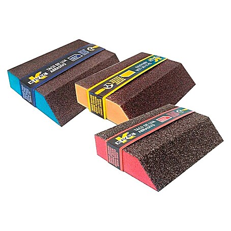 Taco de lijado KV-ANGMEDIO (L x An x Al: 12 x 9 x 1,2 cm)