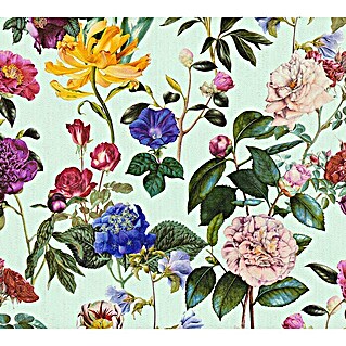 AS Creation Trendwall Vliestapete Blumenwiese (Bunt/Mintgrün, Floral, 10,05 x 0,53 m)