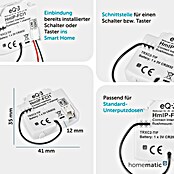 Homematic IP Adapter Kontakt-Schnittstelle (Batteriebetrieben, Unterputz, 3 V)