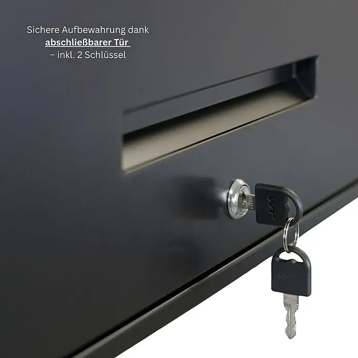 Proregal Hängeschrank Mega Deal 3x Wandschrank ELEPHANT abschließbar - Schwarz