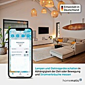 Homematic IP Funkschalter Messgerät (230 V/50 Hz, 5 A, Max. Anschlussleistung: 1.150 W)