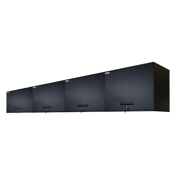 Proregal Hängeschrank Mega Deal 4x Wandschrank ELEPHANT abschließbar - Schwarz