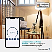 Homematic IP Funksteckdose Phasenabschnittdimmer (Weiß, 230 V/50 Hz)