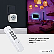 Homematic IP Funkfernbedienung (300 m (Freifeld), Weiß, 19 x 46 x 131 mm)