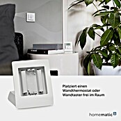 Homematic IP Halterung Tischaufsteller (Batteriebetrieben, 7,9 x 9 x 6,7 cm, Weiß)