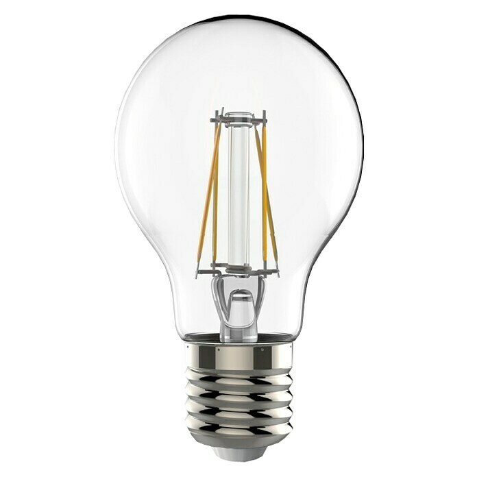 Garza Bombilla LED (7 W, E27, Color de luz: Blanco cálido, No regulable, Redondeada)