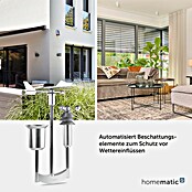 Homematic IP Funk-Wettersensor Pro (Batteriebetrieben, 15 x 40 x 65 cm, Edelstahl)