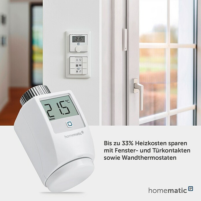 Homematic IP Heizkörper-Thermostat (Ventilanschluss: M30 x 1,5 mm, Batteriebetrieben)