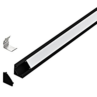 Eglo Profil Corner Profile 2 (200 x 1,8 x 1,8 cm, Schwarz , Aluminium)