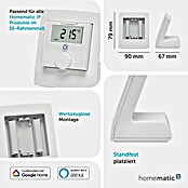 Homematic IP Halterung Tischaufsteller (Batteriebetrieben, 7,9 x 9 x 6,7 cm, Weiß)