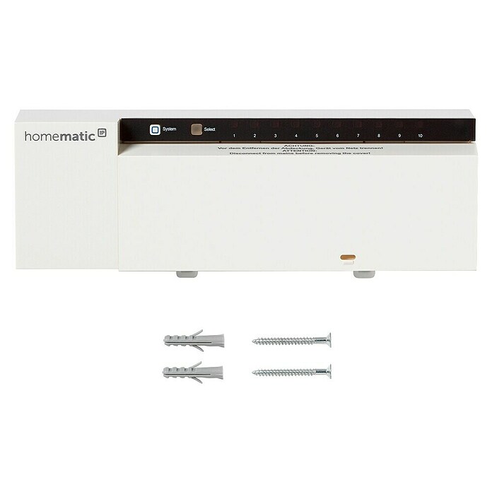 Homematic IP Regulador para suelos radiantes (52 x 225 x 75 mm, Radio, 230 V/50 Hz)