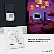 Homematic IP Funk-Wandtaster 6-fach (Batteriebetrieben, Weiß, 22 x 86 x 86 mm)