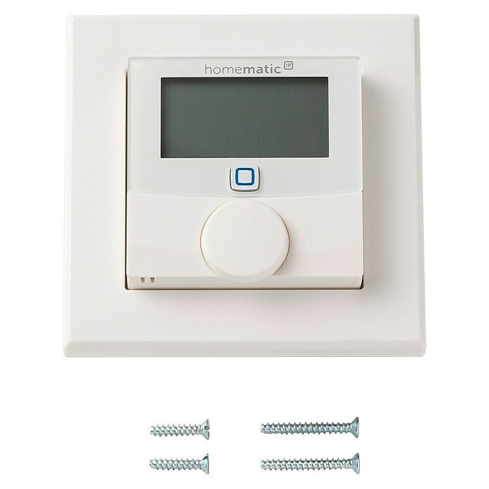 Homematic IP Termostato inalámbrico (Funcionamiento en red, 24 V/50 Hz, 54 x 86 x 86 mm)