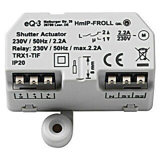Homematic IP Interruptor para persianas HmIP-FROLL (Empotrado, 54 x 41 x 33 mm, Radio)