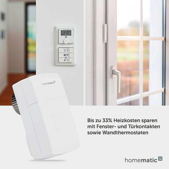 Homematic IP Heizkörper-Thermostat HmIP-eTRV-C-2 (M30 x 1,5 mm, Batteriebetrieben, Weiß) | BAUHAUS