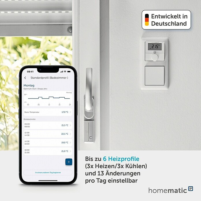 Homematic IP Fußbodenheizungsregler (52 x 225 x 75 mm, Funk, 230 V/50 Hz)