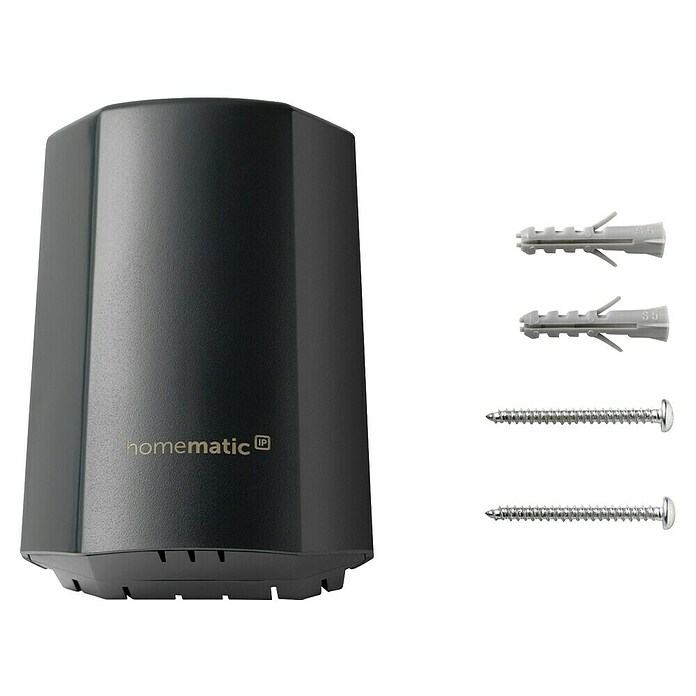 Homematic IP Sensor de temperatura inhalámbrico (Gris, 5,9 x 8,2 x 4,1 cm, Funciona con pilas, IP44)