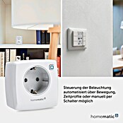 Homematic IP Funksteckdose Phasenabschnittdimmer (Weiß, 230 V/50 Hz)