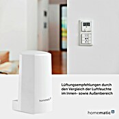 Homematic IP Funk-Temperatursensor (Weiß, 5,9 x 8,2 x 4,1 cm, Batteriebetrieben, IP44)