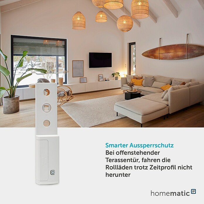 Homematic IP Sensor de ventana (Blanco, 16 x 32 x 143 mm, Funciona con pilas)