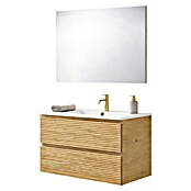 Mueble de lavabo Naomi 2C (L x An x Al: 45 x 80 x 55 cm, Roble garriga) | BAUHAUS
