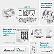 Homematic IP Funkschalter HmIP-FSI16 (Unterputz, 230 V, 16 A, 3 220 W) | BAUHAUS