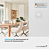 Homematic IP Taster Wippe (Ohne Pfeile, Weiß, 16 x 86 x 86 mm)