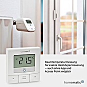 Homematic IP Funk-Raumthermostat HmIP-WTH-B (Weiß, Batteriebetrieben, 22 x 85 x 85 mm) | BAUHAUS