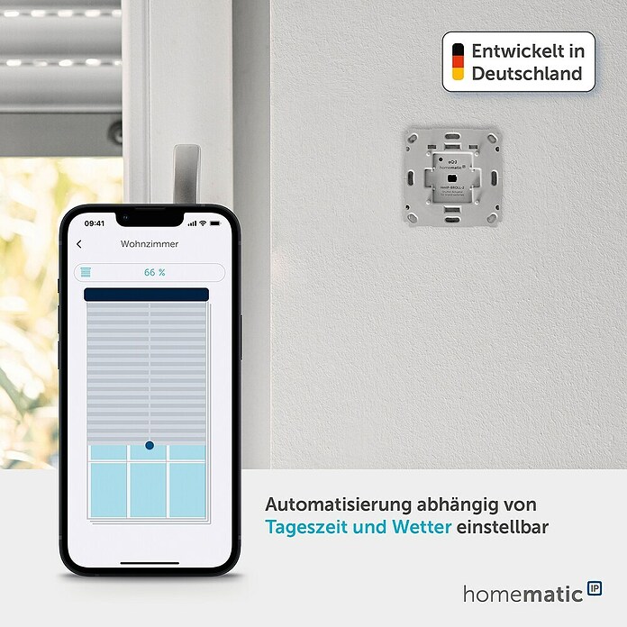 Homematic IP Rollladenschalter (Unterputz, 71 x 71 x 37 mm, Funk)