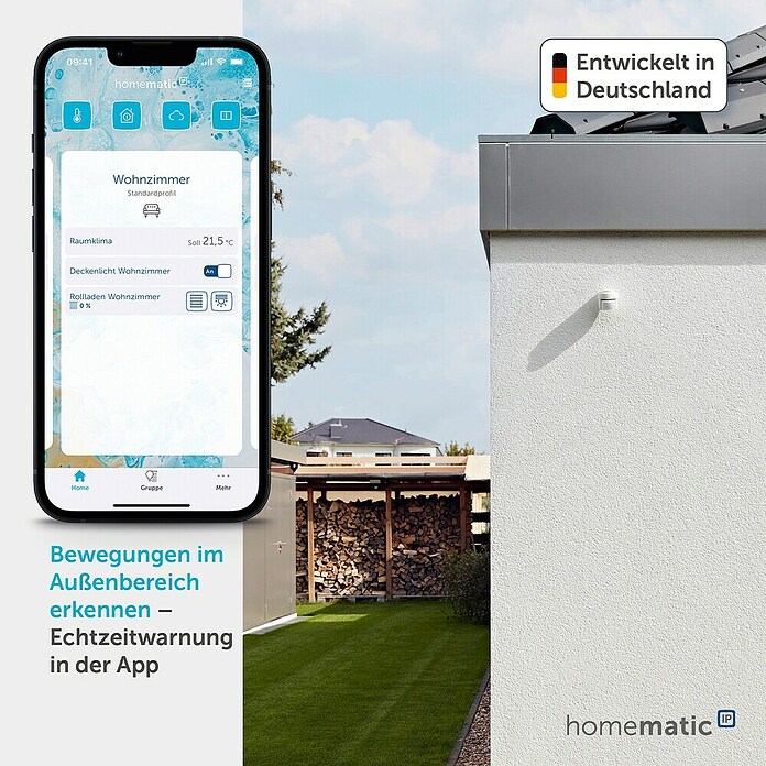 Homematic IP Bewegungsmelder HMIP-SMO-2 (Weiß, Erfassungsreichweite: 12 m, Erfassungswinkel: 90 °) | BAUHAUS