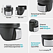 Homematic IP Bewegungsmelder HMIP-SMO-A-2 (Anthrazit, Erfassungsreichweite: 12 m, Erfassungswinkel: 90 °) | BAUHAUS