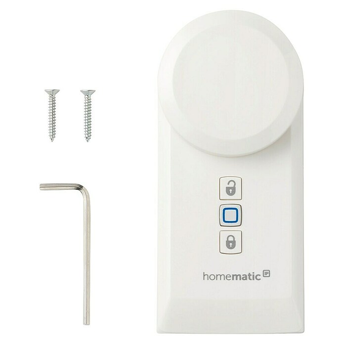 Homematic IP Funk-Türschlossantrieb HmIP-DLD (Weiß, Batteriebetrieben, 36 x 56 x 118 mm) | BAUHAUS