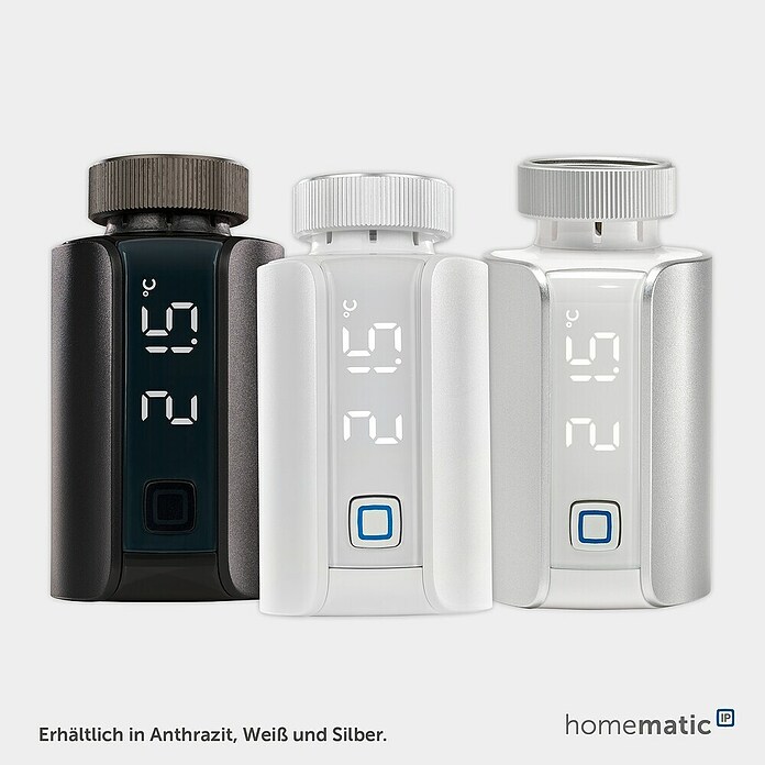Homematic IP Termostato de radiador (Conexión de válvula: M30 x 1,5 mm, Funciona con pilas, 94 x 53 x 55 mm) | BAUHAUS