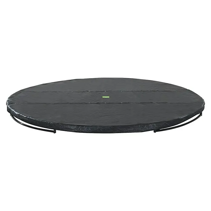 Exit Toys Trampolin-Abdeckplane Premium - Durchmesser: 427 cm, Schwarz, Kunststoff - Runde, dunkelgraue Abdeckung für ein Trampolin, aus schützendem Material.