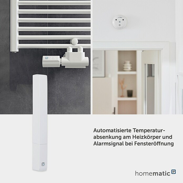 Homematic IP Fenster- & Türsensor HmIP-SWDO-PL-2 (Weiß, Batteriebetrieben, 16 x 147 x 20 mm) | BAUHAUS