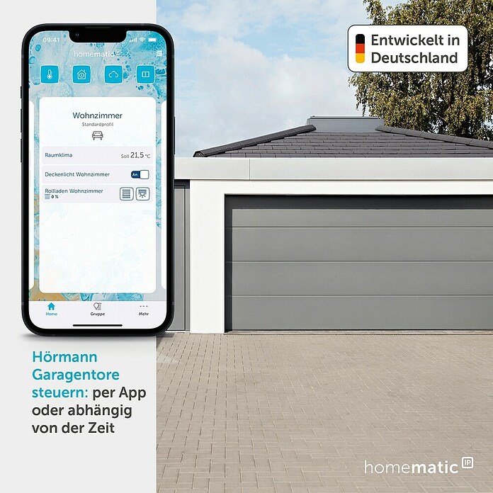 Homematic IP Funk-Schaltermodul HmIP-MOD-HO (Passend für: Hörmann-Antriebe) | BAUHAUS