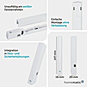Homematic IP Fenster- & Türsensor HmIP-SWDO-PL-2 (Weiß, Batteriebetrieben, 16 x 147 x 20 mm) | BAUHAUS
