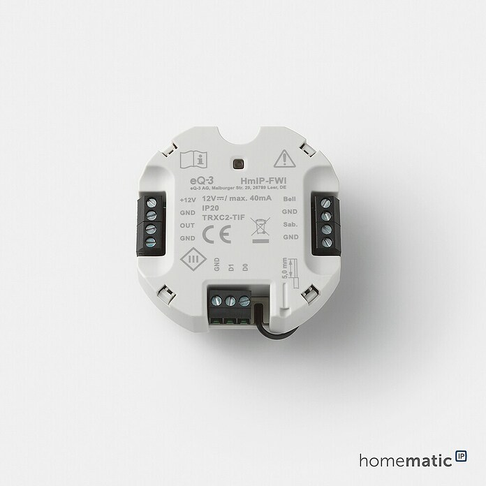 Homematic IP Funk-Schaltermodul Wiegand-Schnittstelle HmIP-FWI (Passend für: Wiegand-fähige Endgeräte) | BAUHAUS