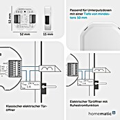 Homematic IP Türöffner-Steuerung Universal (L x B x H: 9,3 x 12,2 x 3,6 cm, Funk) | BAUHAUS