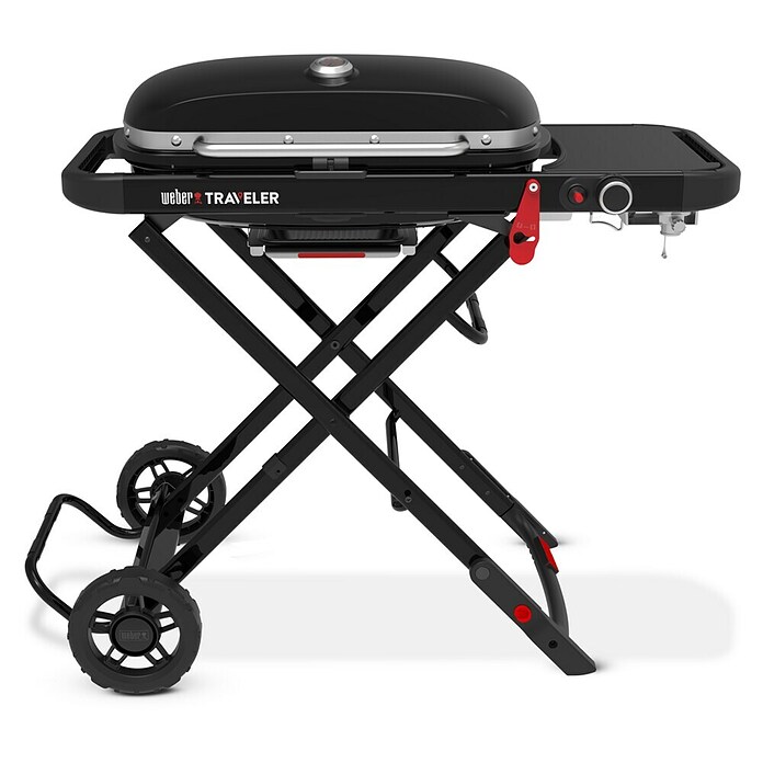 Weber Plinski žar Traveler  (Površina za peko (Š x G): 63 x 34 cm, 3,8 kW, Število gorilnikov: 1 kos) | 8313 - Gasgrill Marke | ICGA - Grillgeräte | ICG - Grillgeräte / Grillzubehör | IC - Freizeit im Garten | I - Stadtgarten | BAUHAUS
