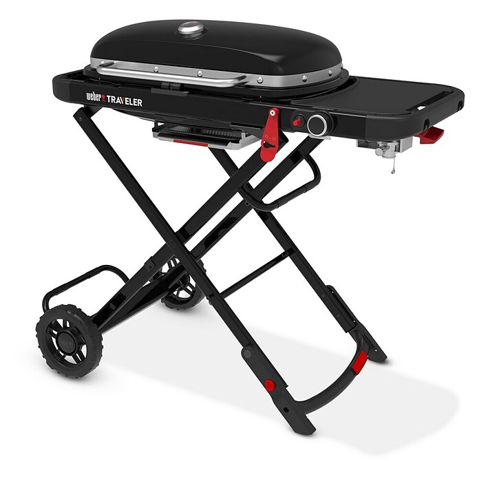 Weber Plinski žar Traveler  (Površina za peko (Š x G): 63 x 34 cm, 3,8 kW, Število gorilnikov: 1 kos) | 8313 - Gasgrill Marke | ICGA - Grillgeräte | ICG - Grillgeräte / Grillzubehör | IC - Freizeit im Garten | I - Stadtgarten | BAUHAUS